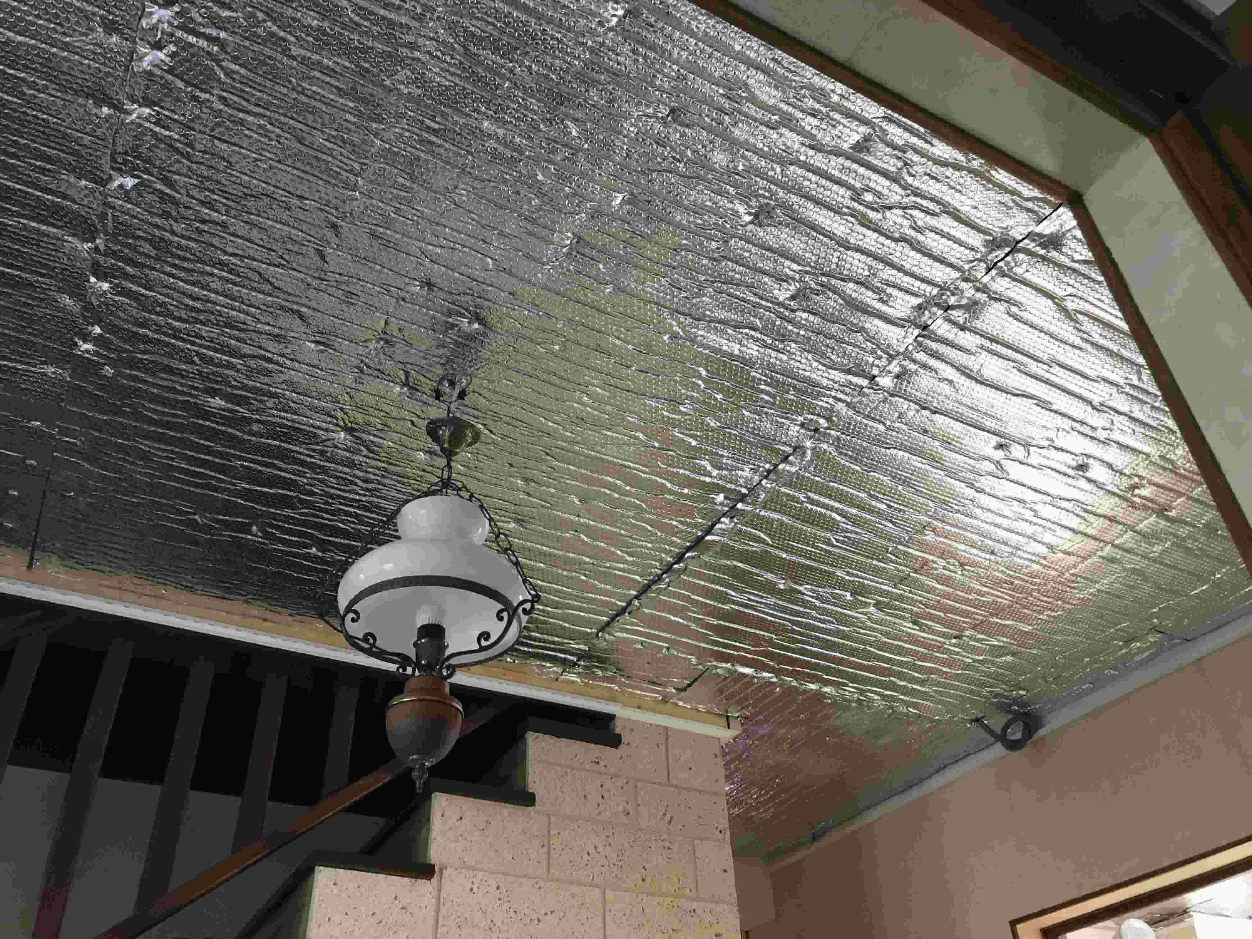 pose isolant thermo-refllecteur  rbull pro plafond rayonnant ceilingo louwette